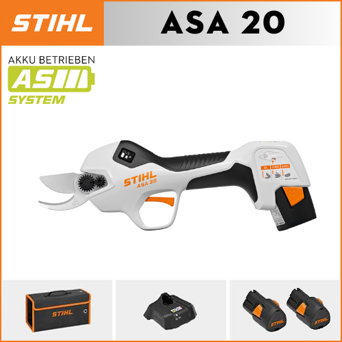(Különleges ajánlat) STIHL ASA20*1, lítium akkumulátor*2, tárolódoboz*1, vágófej*1, töltő*1